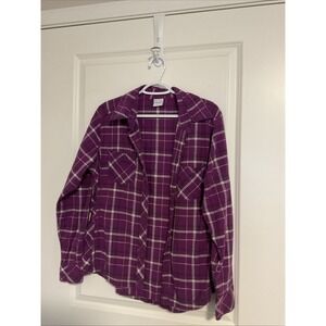 Columbia Girl's Teen Purple Plaid XL Y2K Grunge